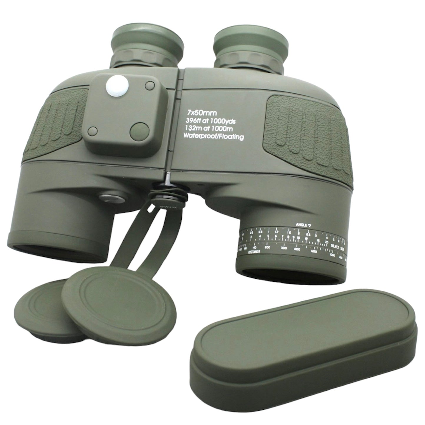 TUTT Admiral 7x50 Rugged Waterproof Binocular with Internal Rangefinder & Compass - TUTT