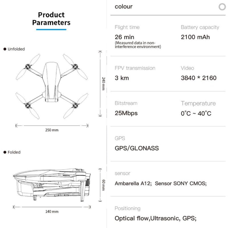 TUTT C-FLY Faith Mini 2 (Upgraded) GPS 5G 5KM WIFI FPV with 4K 20MP Camera 3-Axis Brushless Gimbal 32mins Flight Time 249g