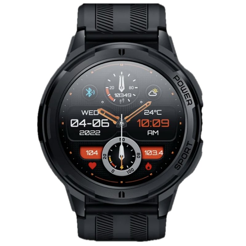 TUTT C25 Military Rugged AMOLED screen 1.43” Smart Watch 1 ATM 10 Meter Depth | Cold & Hot Temperature