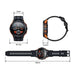 TUTT C25 Military Rugged AMOLED screen 1.43” Smart Watch 1 ATM 10 Meter Depth | Cold & Hot Temperature