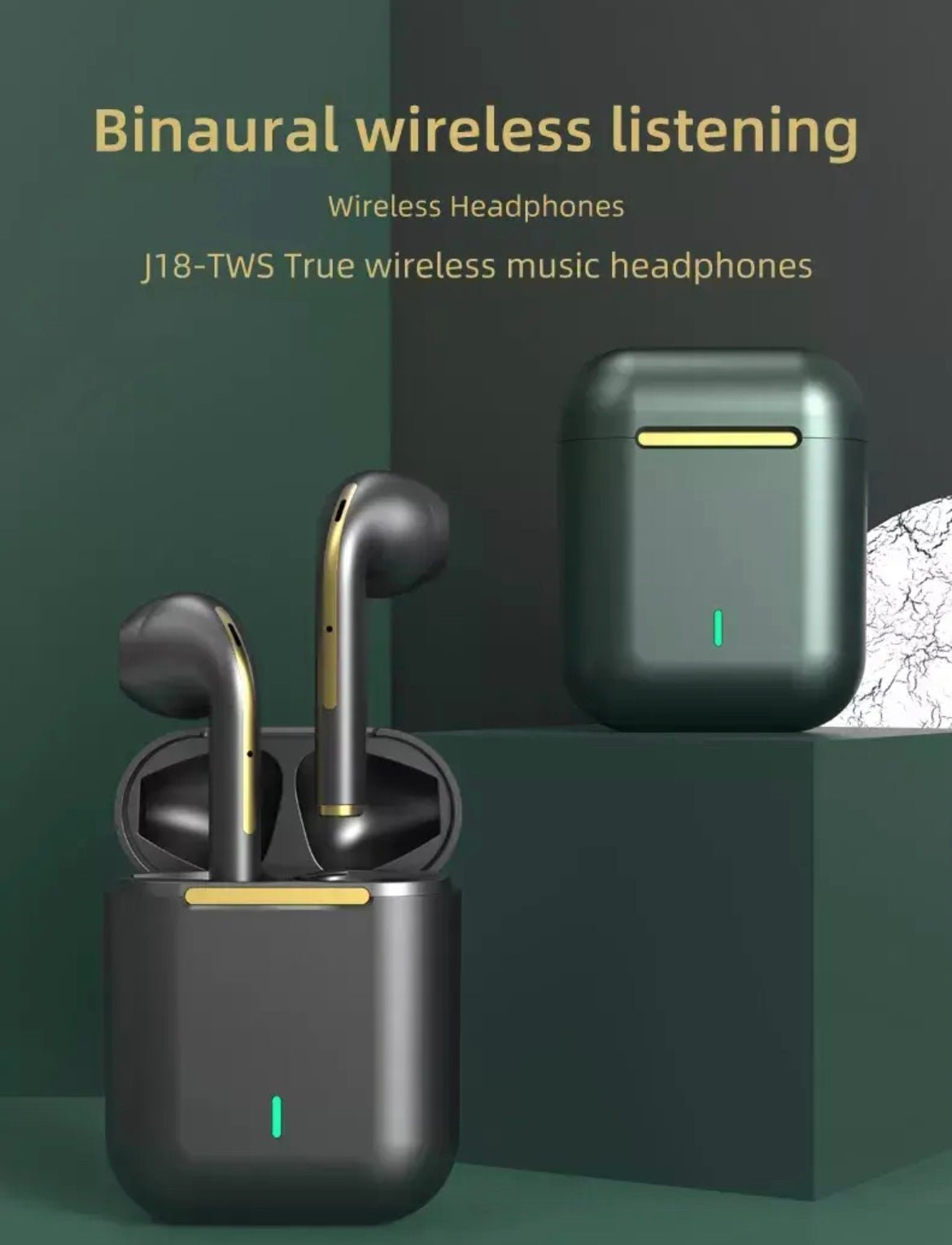 TUTT Classic Wireless Earbuds, Mini Bluetooth 5.3 Headphones HiFi Stereo, Wireless Earphones with ENC