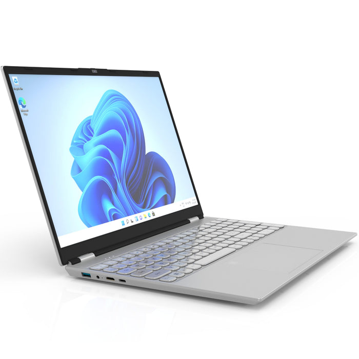 TUTT E160GT 16" IPS Laptop Silver (1 TB SSD/ 32 GB RAM) | Intel® Processor N95, Quad-Core, Dual-band 2.4G/5G WIFI BacklitKeyboard | Windows 11 Pro with Mouse - TUTT