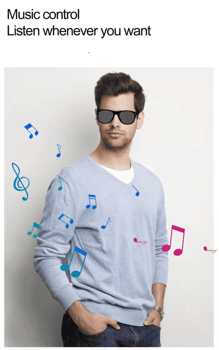 TUTT E8 Smart Bluetooth Sunglasses | AI Voice Assistance Call & Music | HD UV Protection | Anti-Blue Ray - TUTT