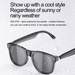 TUTT E8 Smart Bluetooth Sunglasses | AI Voice Assistance Call & Music | HD UV Protection | Anti-Blue Ray - TUTT