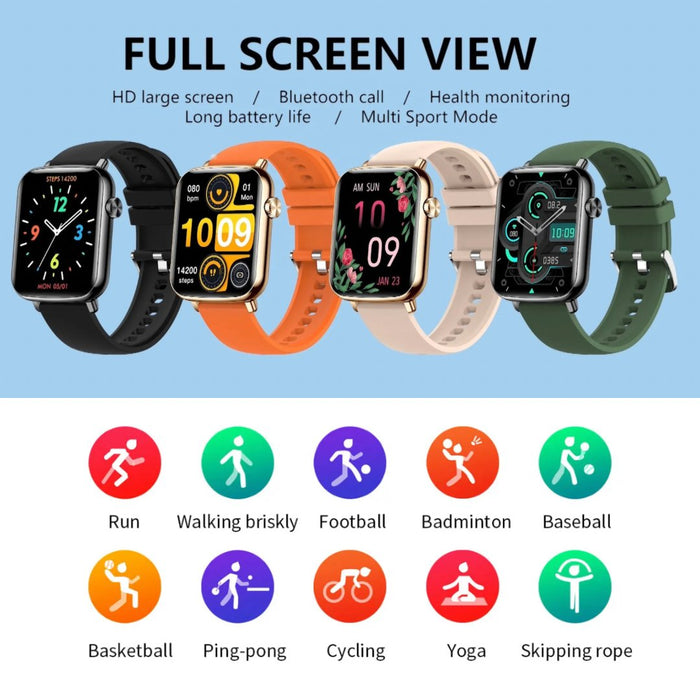 TUTT H90 Men and Women Fashion Smart Watch Reloj BT Call Fashion Design with 1.81 inch HD