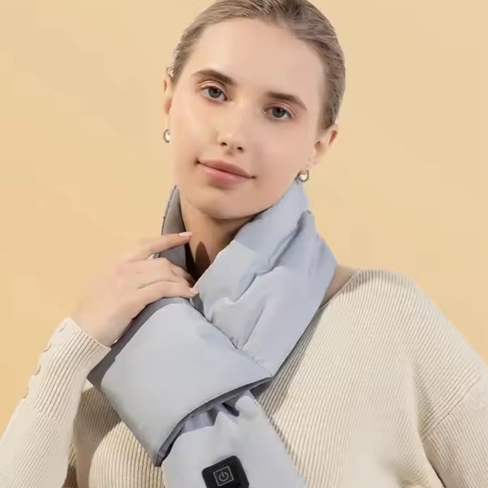 TUTT Heated Scarf Unisex | 5,000 mAh Power Bank | 3 Heat Levels | Neck Shoulder Back Heating Pad | Ideal Gift for Cold Weather - TUTT