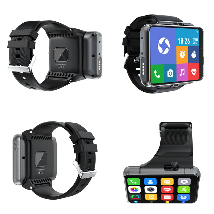 TUTT iS9 4G Smart Watch Phone Android 2.8” AMOLED IPS Screen 5+13 MP Dual Camera 4GB+64GB Quad - Core CPU, IP67 Waterproof, 4G/LTE Call, GPS, WiFi, Sports Fitness, Health Tracker - TUTT