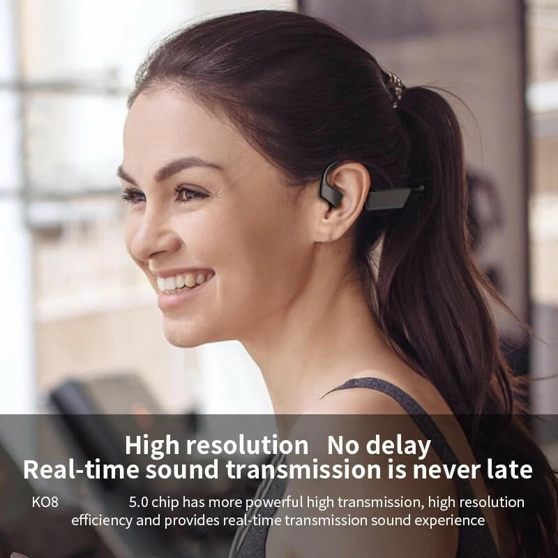 TUTT K08 Headphones with Bone Conduction Earphone Wireless Headset TWS Sports Waterproof Open Ear - TUTT