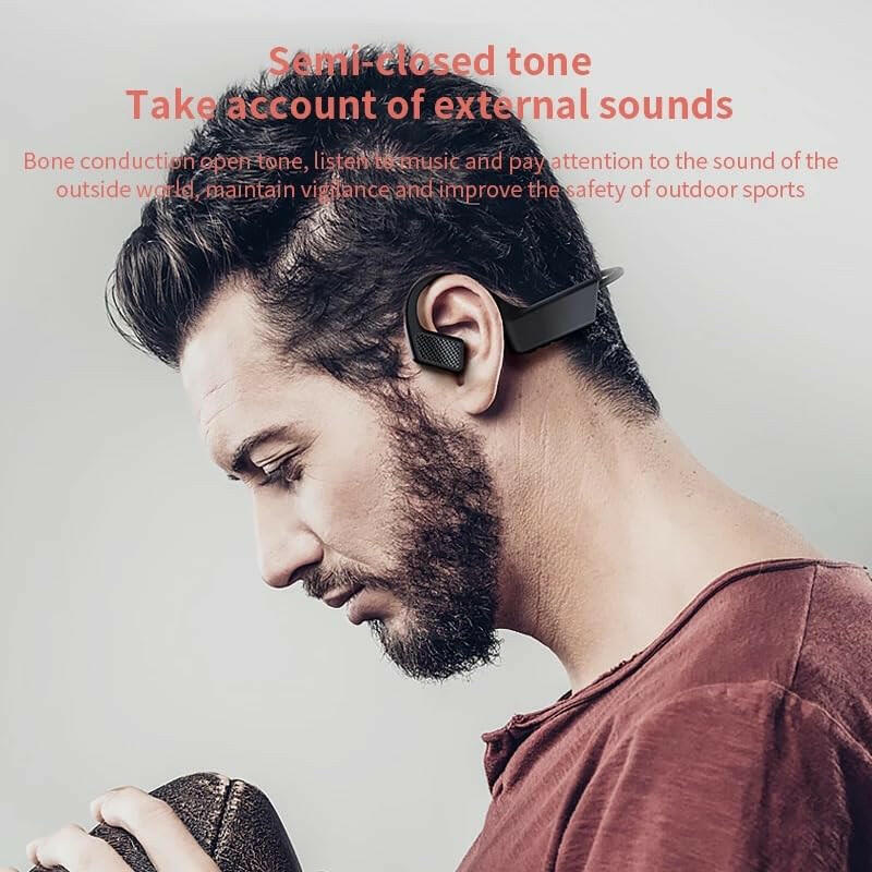 TUTT K08 Headphones with Bone Conduction Earphone Wireless Headset TWS Sports Waterproof Open Ear - TUTT