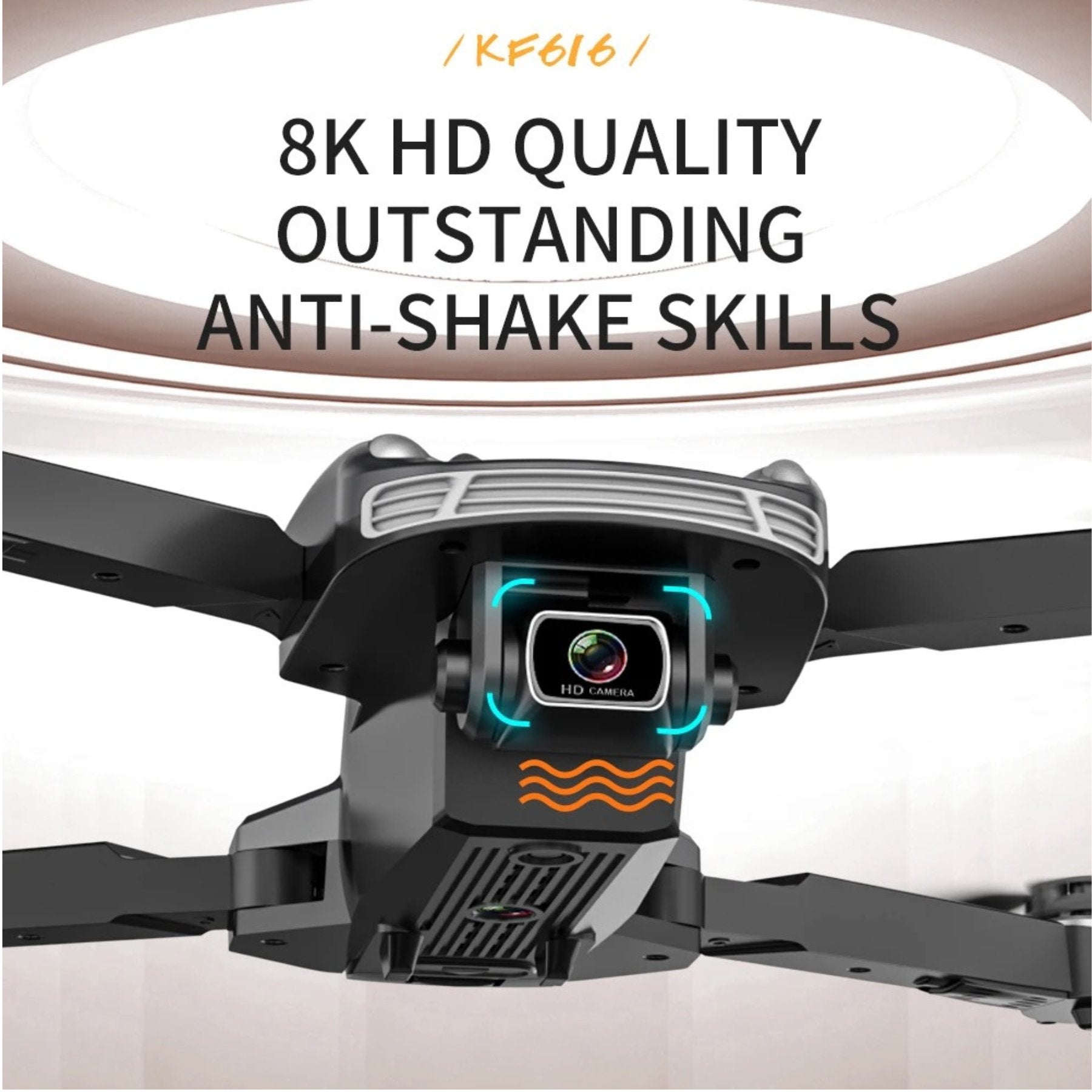 TUTT KF616 4K HD RC Dual Camera Mini Drone 360° Infrared Obstacle Avoidance Photography Quadcopter Drone 2 Batteries - TUTT