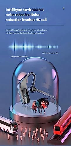 TUTT KJ12 Pro Wireless Single Stereo Headset with Microphone LED Display Stereo Handsfree Single Headset with Microphone