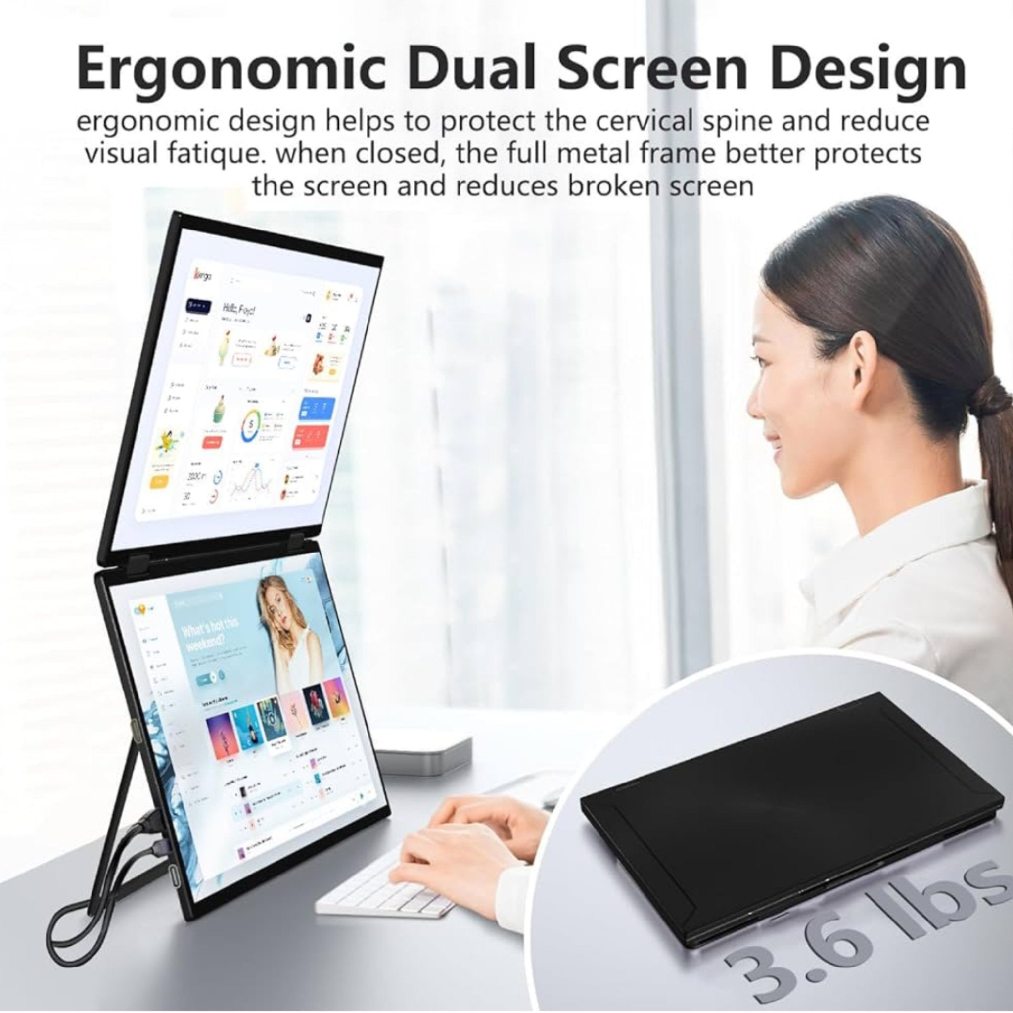 TUTT L11 Portable Laptop Screen Extender 15.6