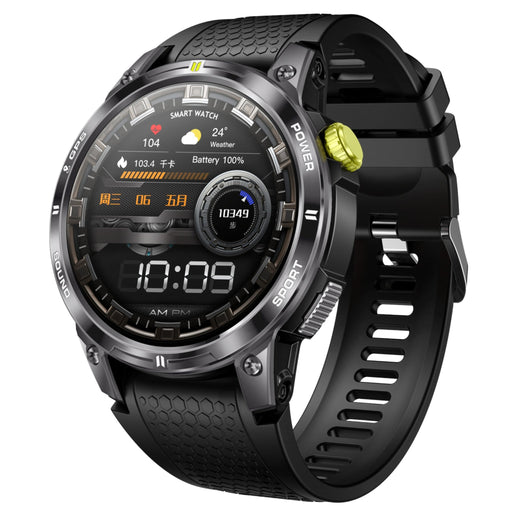 TUTT NX18 Pro GPS Positioning AMOLED Metal Rugged Smart Watch Compass Outdoor Bluetooth Call IP68 Waterproof SmartWatch Men Women Long Battery 128MB Memory Reloj 2 Straps - TUTT