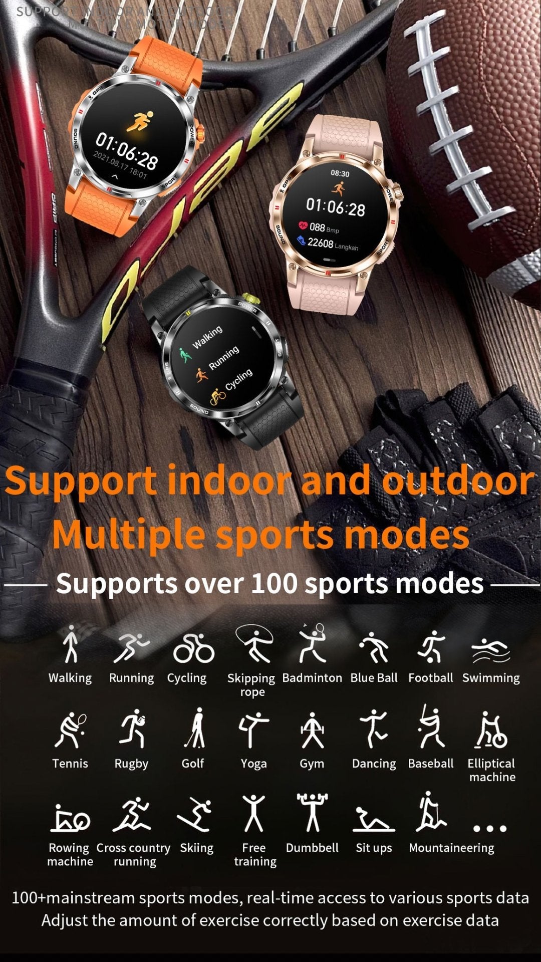 TUTT NX18 Pro GPS Positioning AMOLED Metal Rugged Smart Watch Compass Outdoor Bluetooth Call IP68 Waterproof SmartWatch Men Women Long Battery 128MB Memory Reloj 2 Straps - TUTT