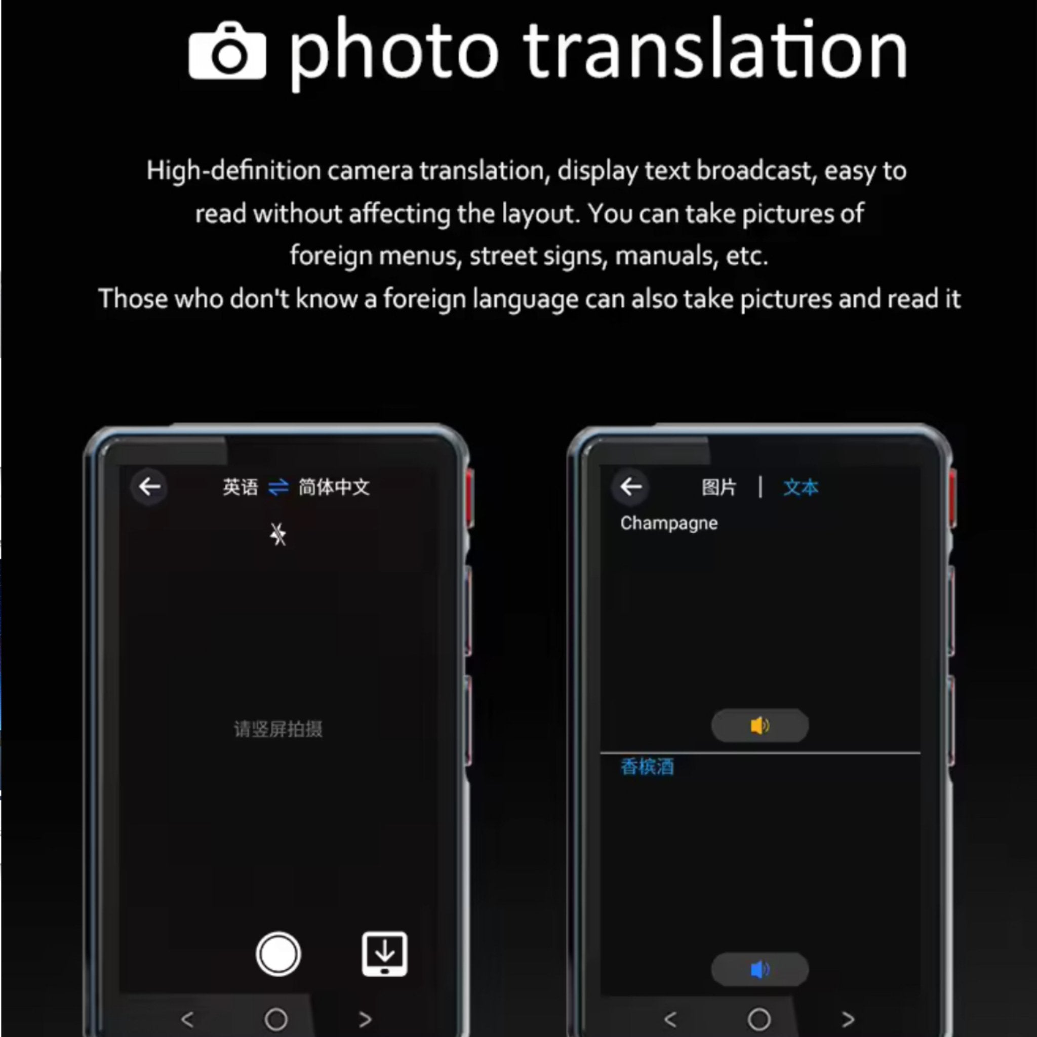 TUTT P41 AI Language Voice Image Translator Device | Two Way Interpreter | 135 Languages Online 14 Offline| 4