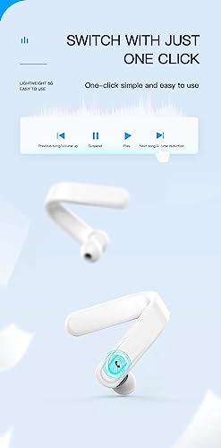 TUTT Right Ear Hook with Microphone BT 5.1+EDR Handsfree Earphones Single Ear Hook HD Call Business | Driving |