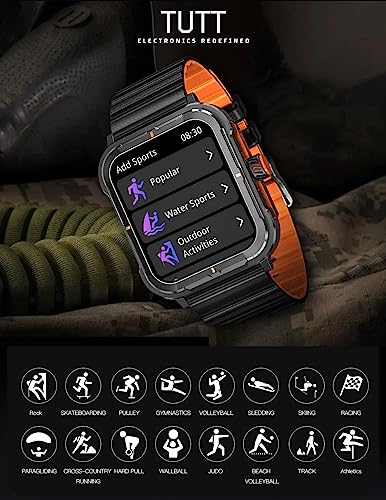 TUTT S8 Men Women Activity Fitness Tracker Pedometer SmartWatch NFC 1.9" HD Screen | AI Voice | IP67