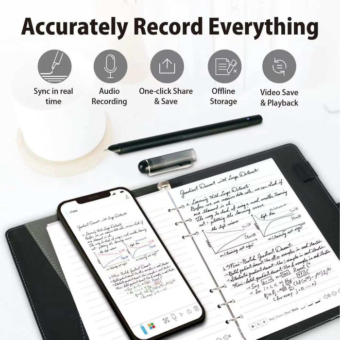 TUTT Smart Pen and Notebook Set | Digital Stylus Writing Board | Real-Time Sync with Android & iOS - TUTT
