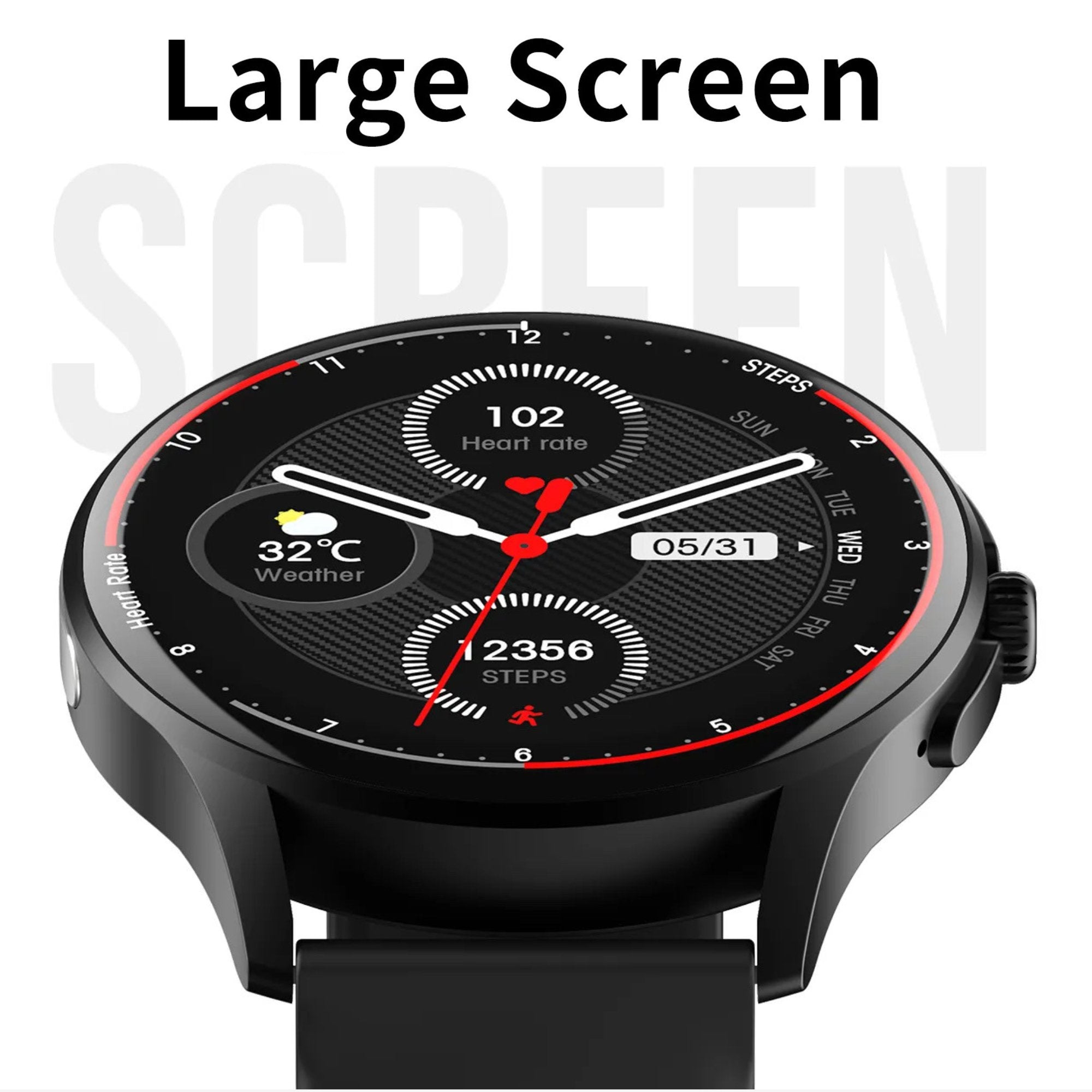 TUTT Sport Smart Watch | 1.39” IPS Screen | ECG Heart Rate & Health Tracker | E3 Smartwatch with Bluetooth Calling & AI Voice Assistant - TUTT