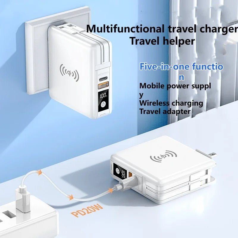 TUTT Ultimate Travel Adapter & Charging Kit | 10000mah Power Bank | 3 Global Plugs | Universal Travel Adapter