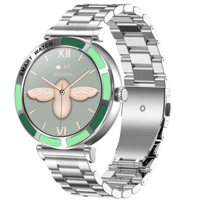 TUTT Women’s Smart Watch | Slim & Stylish Design 1.27” HD Dial | Waterproof | AI Voice Assistant | Women’s Health & Sports Tracker Smartwatch | W1 2 Strap - TUTT