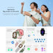 TUTT ZL8 Women Men 1.83" Fashion Smartwatch BT Calling Pedometer IP67 Waterproof Heart Rate Sleep Monitoring