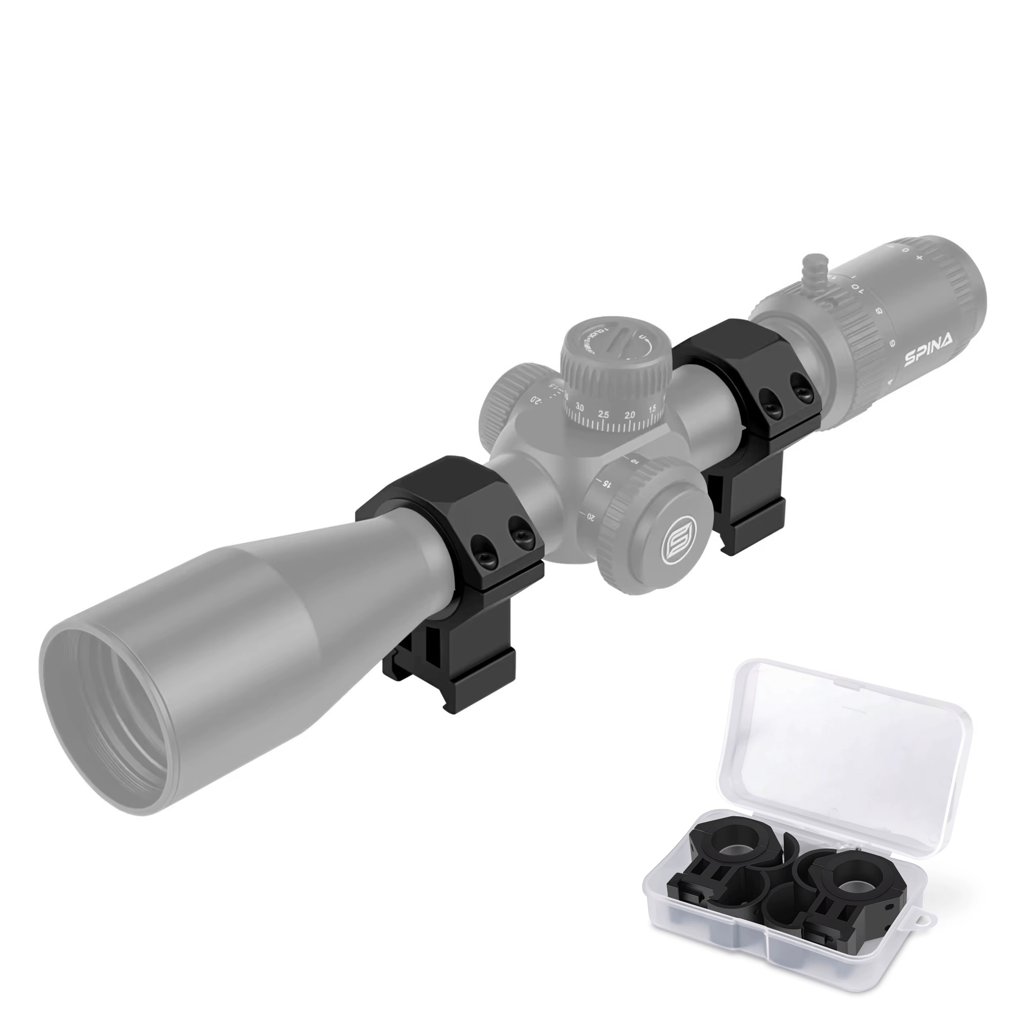 VOIDRAX 4 - 40×56 FFP Tactical Scope 34mm Tube Side Focus | Illuminated Reticle 12 Gear | Long Range Scope Binocular | Spina sold by TUTT - TUTT